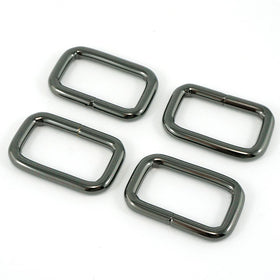 Emmaline 1" Rectangular Rings - Set of Four Gunmetal Primary Image