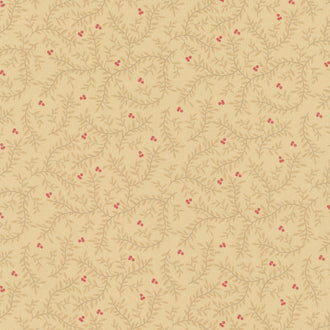 Autumn Waltz - Leaves Beige Yardage