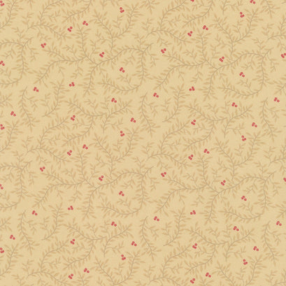 Autumn Waltz - Leaves Beige Yardage