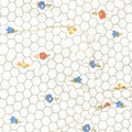 Alexandra - Honeycomb Ivory Metallic Yardage Alternative View #1