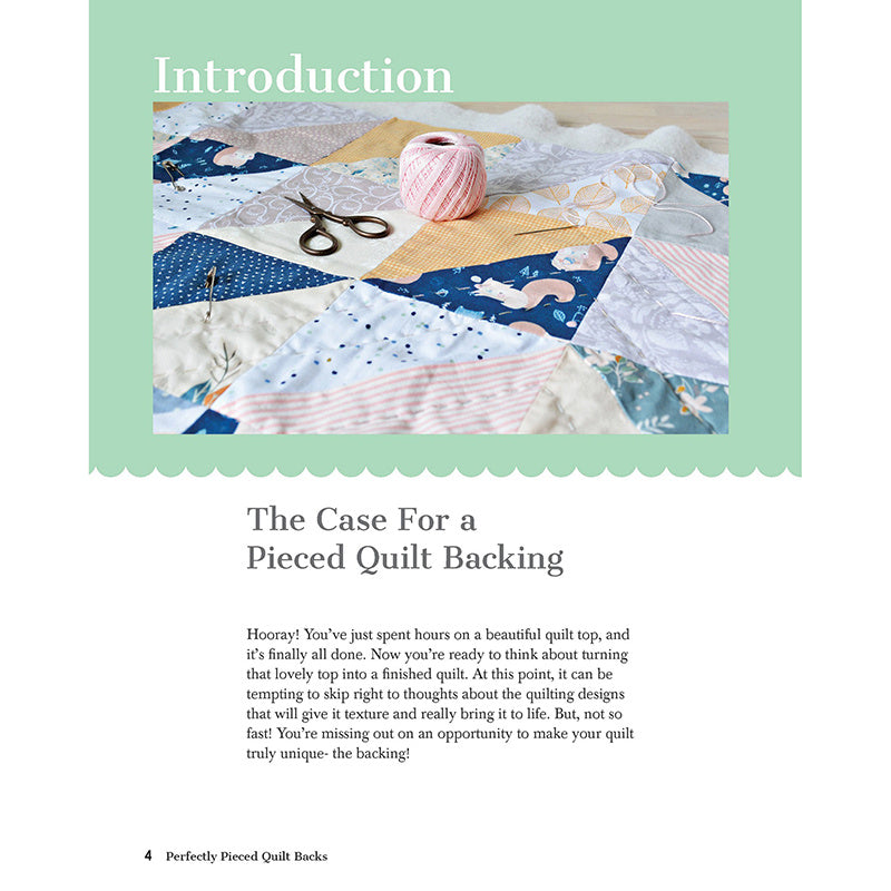 Perfectly Pieced Quilt Backs Book