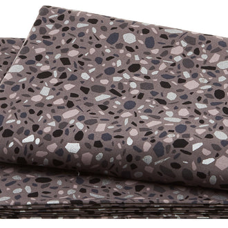 Silverstone: Neutral Dawn - Shale Mosaic Metallic 2 Yard Cut