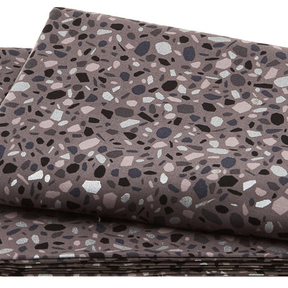 Silverstone: Neutral Dawn - Shale Mosaic Metallic 2 Yard Cut
