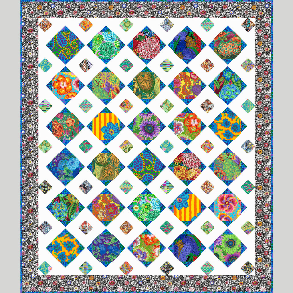 Missouri Star Kaffe Fassett Snowball Squared Quilt Kit Primary Image