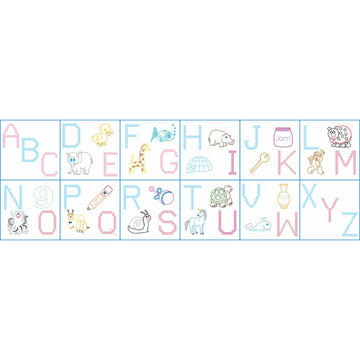 ABC Cloth Embroidery Nursery Book Kit Alternative View #1