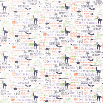 Scaredy Cat - A Purr-fect Halloween Light Yardage