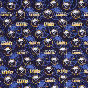 NHL - Buffalo Sabres Tone on Tone Navy Yardage Primary Image