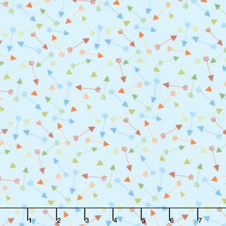 Winsome Critters - Arrows Blue Yardage