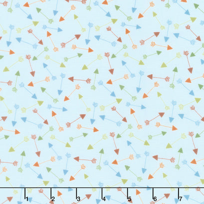 Winsome Critters - Arrows Blue Yardage