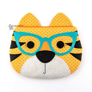 Digital Download - Tiger Zippy Critter Pouch Pattern Alternative View #2