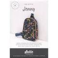 Jenny Crossbody Bag Kit - Black Faux Waxed Canvas