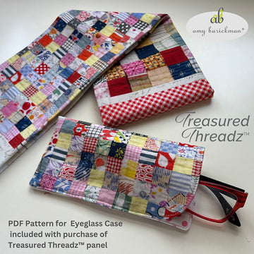 Treasured Threadz™ Postage Stamp Retro Patchwork Panel Alternative View #2