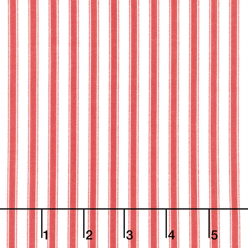 Yuletide Forest - Ticking Red Yardage Primary Image