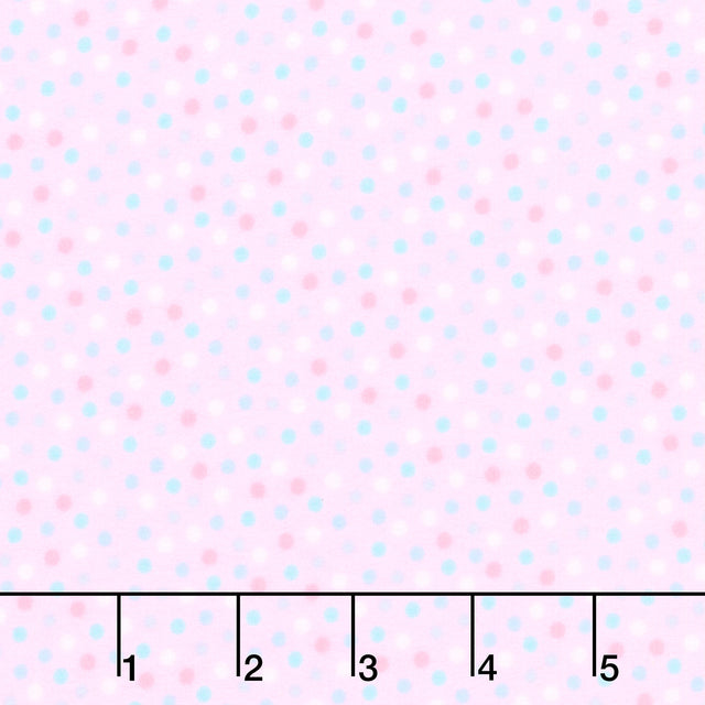 Snuggle In The Jungle Flannel - Snuggle Dot Pink Yardage Primary Image