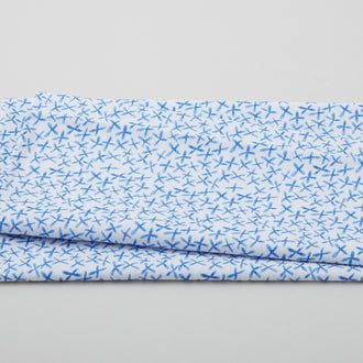 Watercolor Cross Blue 2 Yard Cut
