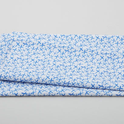 Watercolor Cross Blue 2 Yard Cut