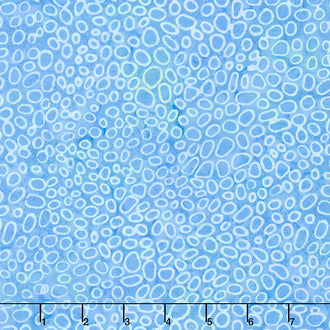 Dutch Blue Batiks - Cheerios Blue Powder Blue Yardage