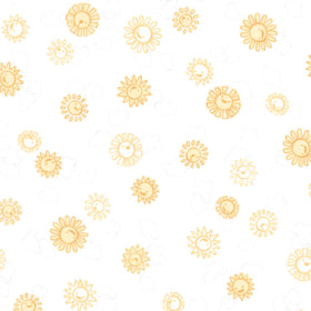 Cozy Cotton Flannels - Over the Moon Full Collection Suns Sunshine Yardage Primary Image
