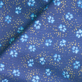 Kindred Canines - Paw Prints Royal Blue Yardage Alternative View #1