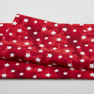 Stars on Red - Red 2 Yard Cut