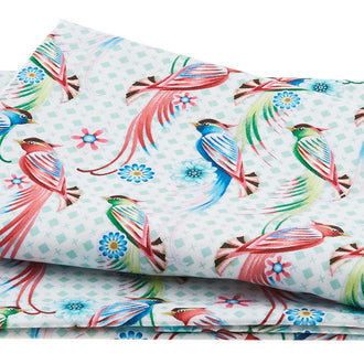 Birds in Paradise - Beautiful Sonnet White 2 Yard Cut