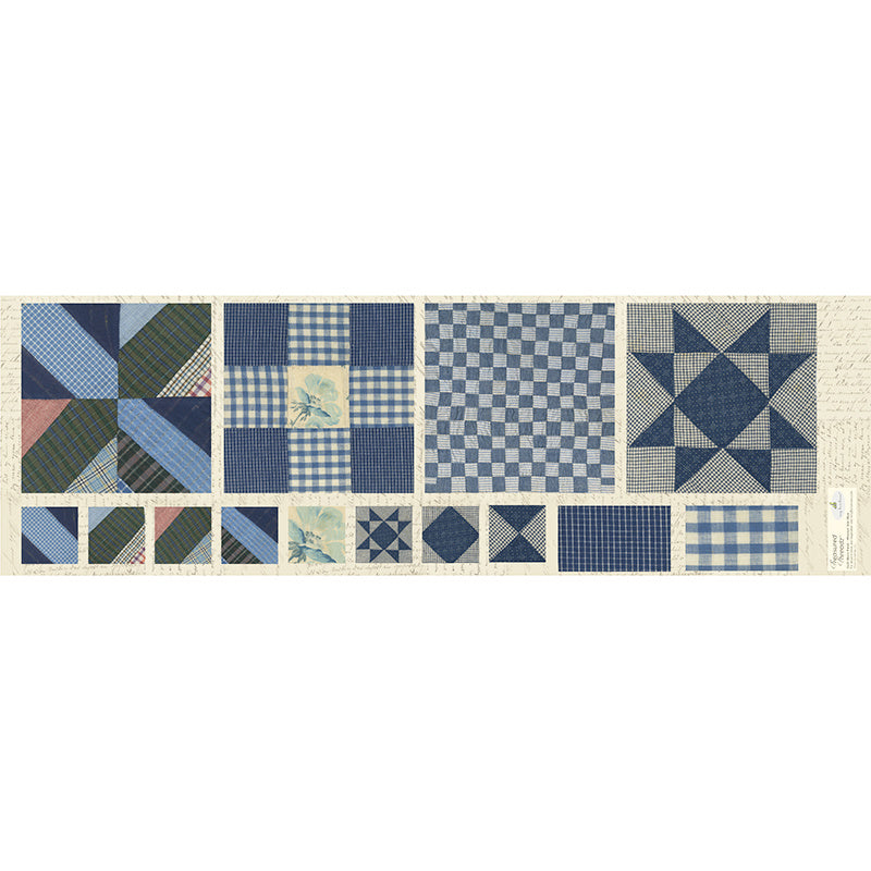 Treasured Threadz™ Missouri Star Blue Quilt Block Panel