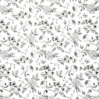 Fleur Noire - Main Cream Yardage