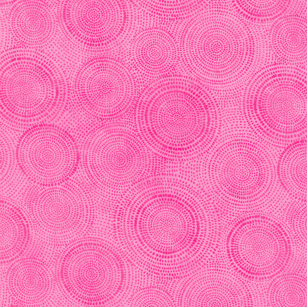 Radiance - Circle Dots Hot Pink Yardage Primary Image