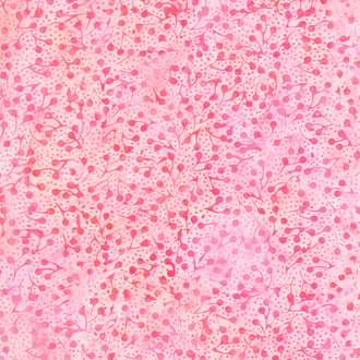 Tropical Oasis Batiks - Berries Pink Carnation Yardage