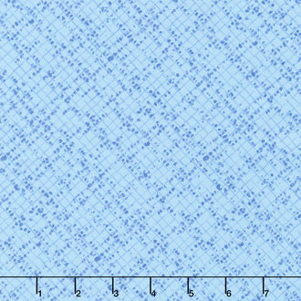 Wild Blossoms - Blotted Graph Paper Mist Yardage