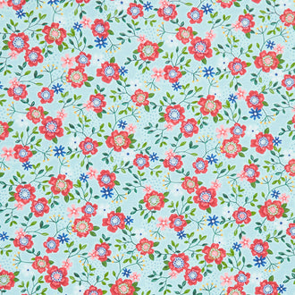 Wander Lane - Primrose Path Aqua Yardage