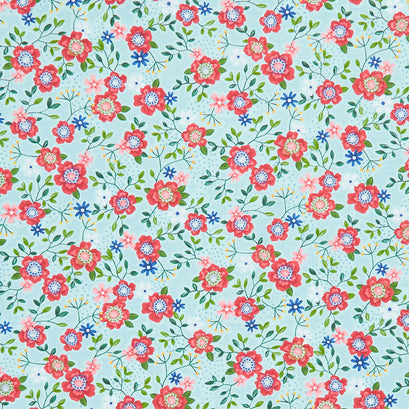 Wander Lane - Primrose Path Aqua Yardage