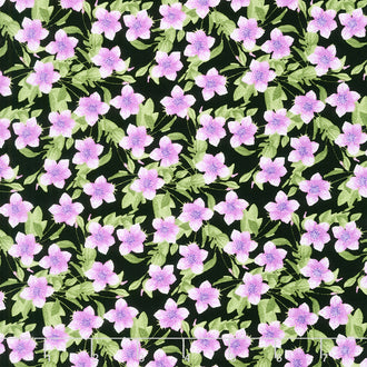 In Bloom - Small Floral Purple Yardage