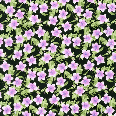 In Bloom - Small Floral Purple Yardage