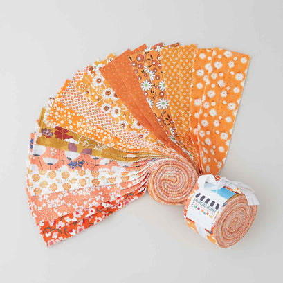 Handpicked Produce - Fanciful Florals Orange Fizz Rolie Polie 24 pcs.