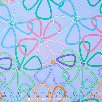 Grow! - Grown Bouquet Petal Purple Yardage