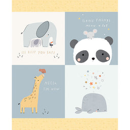 Little Things - Baby Animal Blue Panel Primary Image