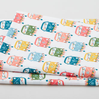Peace Love Travel - White 2 Yard Cut