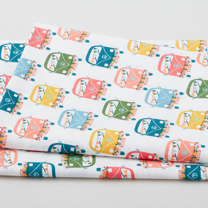 Peace Love Travel - White 2 Yard Cut