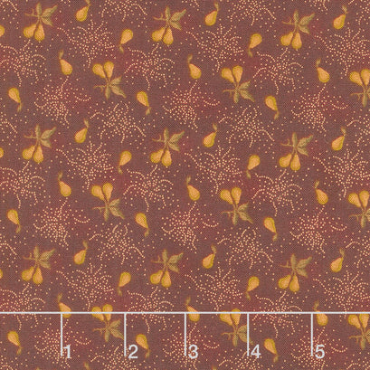 Chocolate Covered Cherries - Pear Orchard Black Cherry Yardage