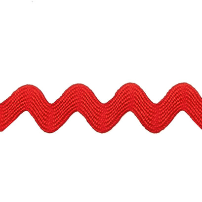Lori Holt Vintage Ric Rac Large Trim - Red 3/8" Poly