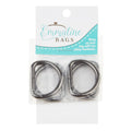 Emmaline 1" D-Rings - Set of Four Gunmetal Alternative View #1