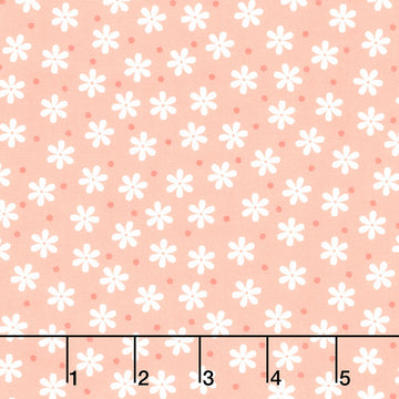 Cozy Cotton Flannels - Flowers Peach Yardage Primary Image
