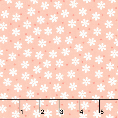 Cozy Cotton Flannels - Flowers Peach Yardage