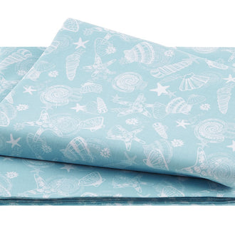 Underwater Whimsy - Seashell Toss Blue 2 Yard Cut
