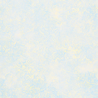 Artisan Batiks - Floral Wave Flowers Light Blue Yardage