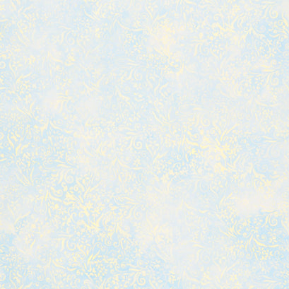 Artisan Batiks - Floral Wave Flowers Light Blue Yardage