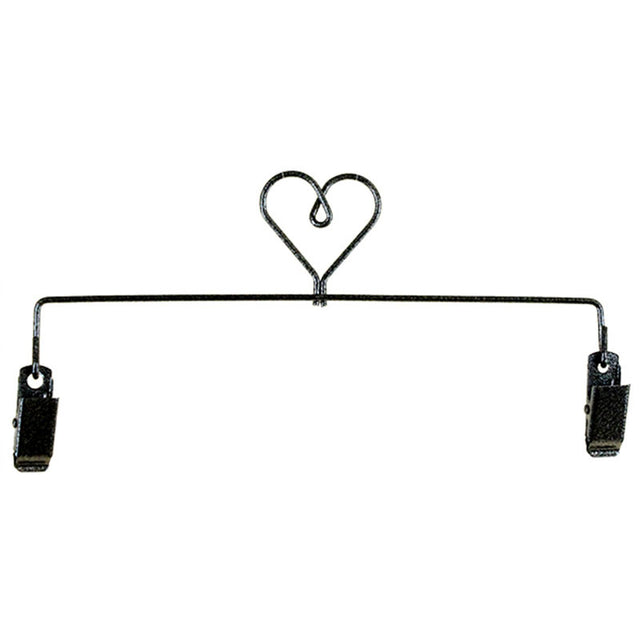 Heart Clip Holder - 8" Charcoal Primary Image