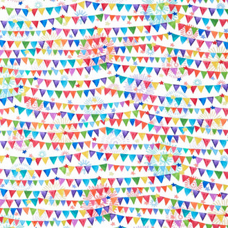Happy Day - Pennant Flags Celebration Yardage