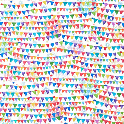 Happy Day - Pennant Flags Celebration Yardage